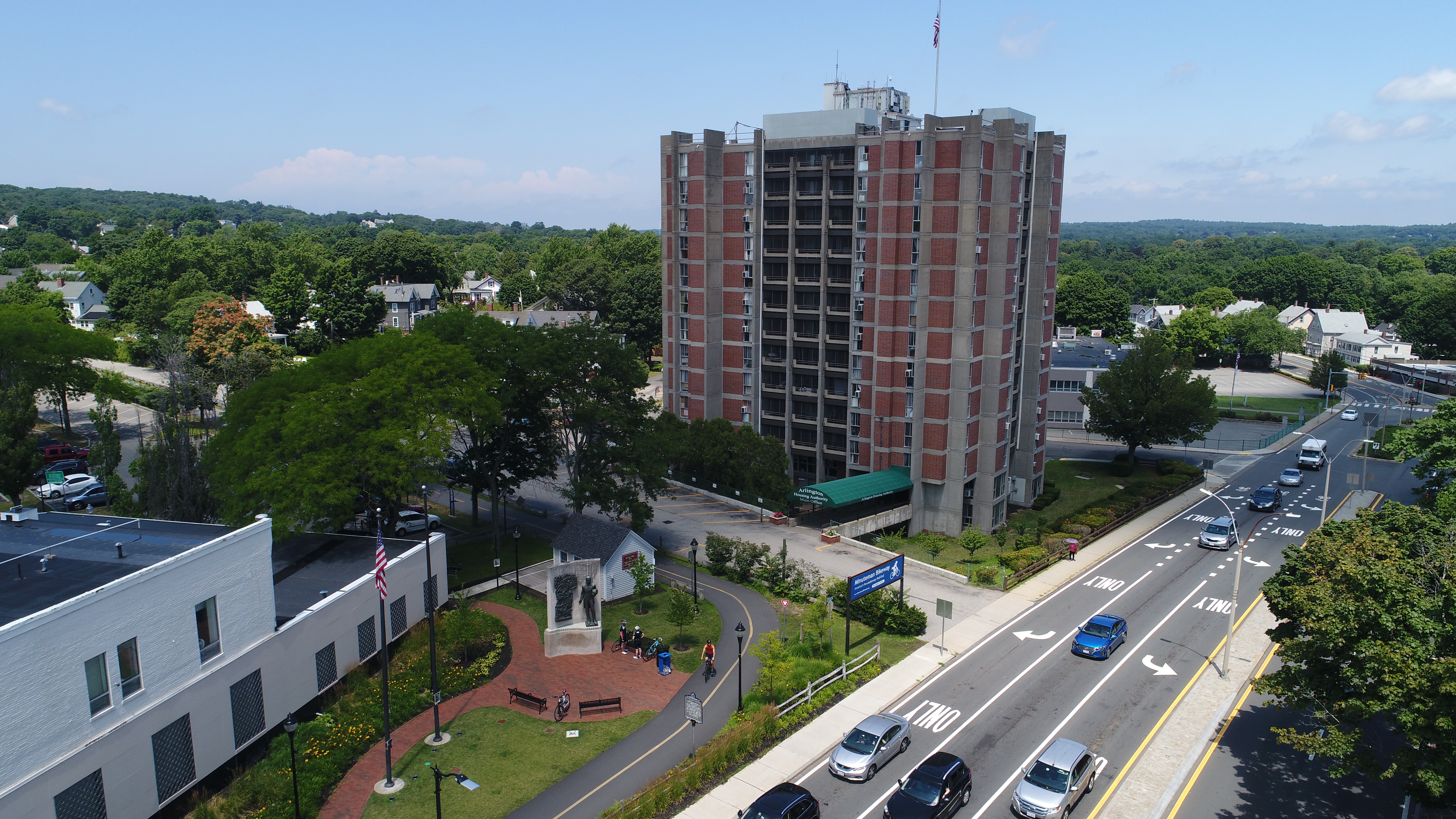 Aerial View of Winslow Towers